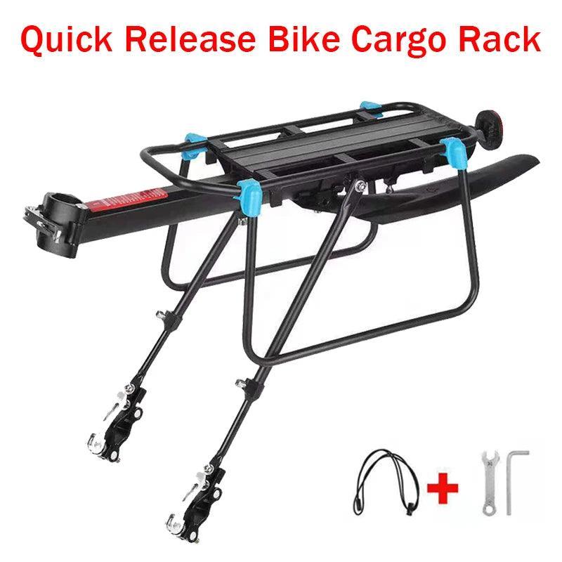 Quick Release Adjustable Bike Bicycle Cargo Rack Bike Rear Rack MTB Road Bicycle Bike Cargo Luggage Carrier Rack with Mudguard - Franklyn & Page Emporium
