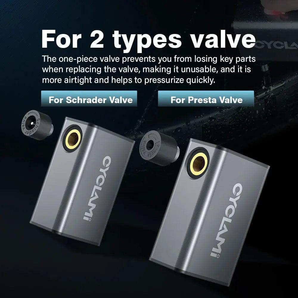 Mini Electric Air Pump Portable tire Cordless FV AV Inflator - Franklyn & Page Emporium