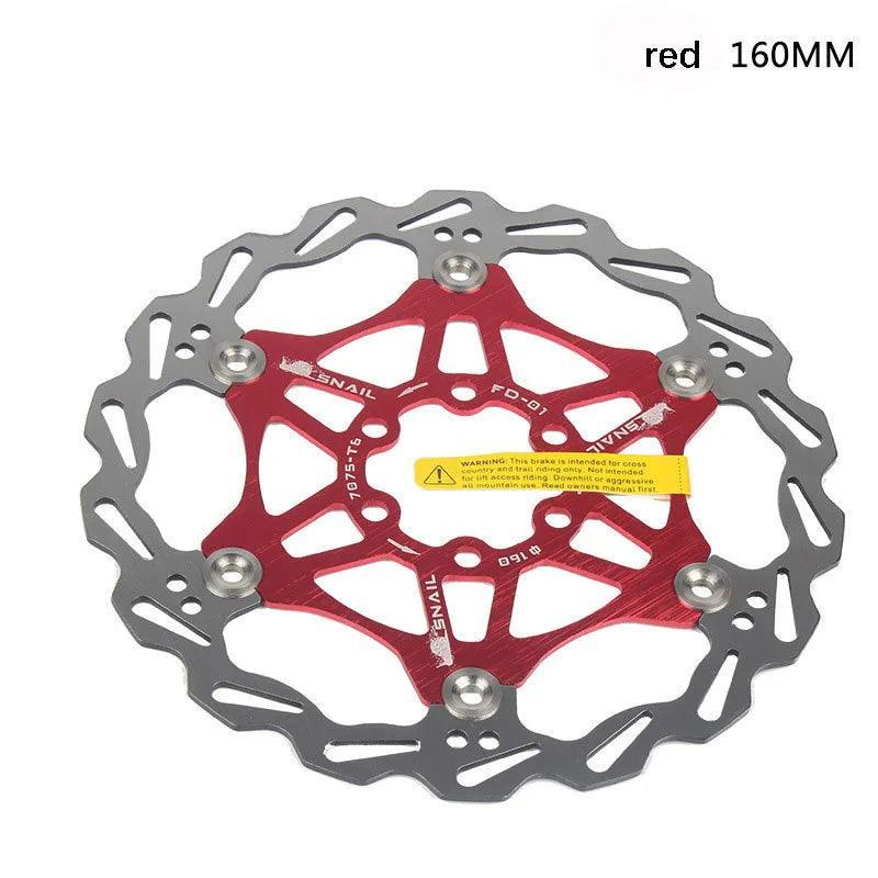 Snail Floating Disc Mountain Bike Cooling Floating Disc Ultra-light Six Pin Disc Brake Disc 160 180 203mm Accessories