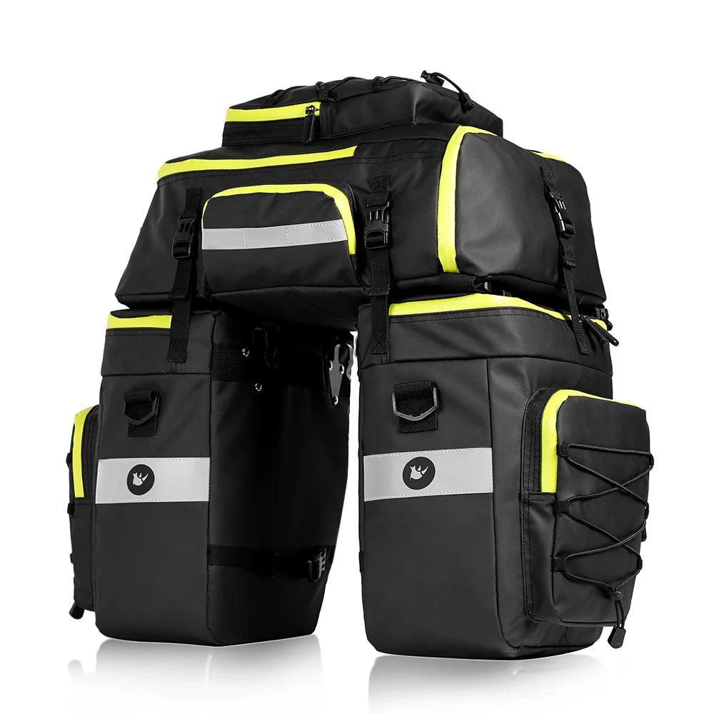Bike Pannier Bag 3 In 1 Big Capacity With Rain Cover Rear Rack Seat Trunk Bags For Mtb Road Folding Bicycles E-Bike - Franklyn & Page E-Bike Emporium