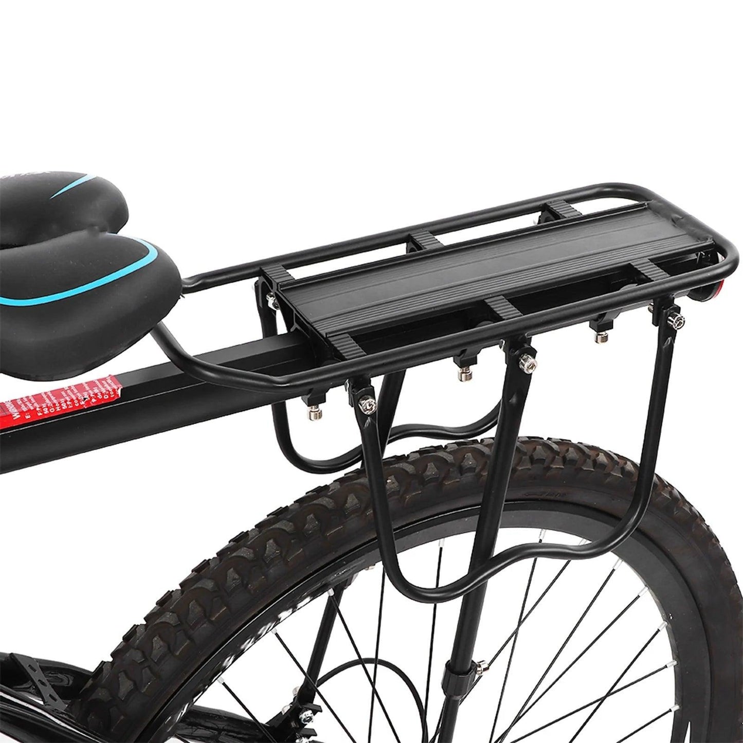 Bike Rack Aluminium Alloy Black Bicycle Luggage Rack Bike Rear Carrier Shelf Cycling Equipment Accessory - Franklyn & Page Emporium