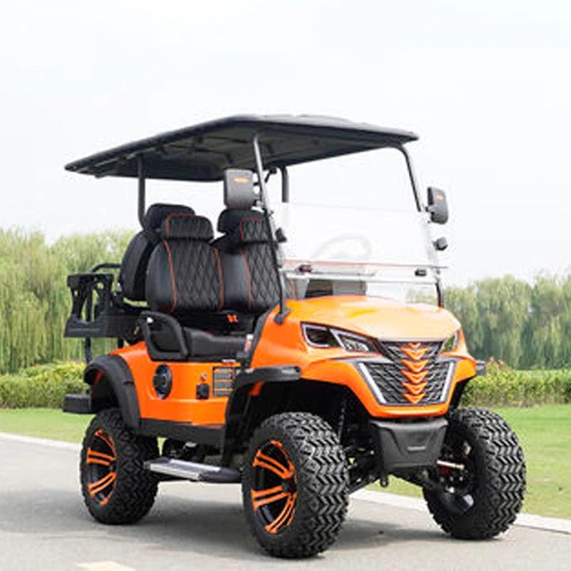 Newest Lithium Battery Golf Car 60V Adults Scooter Solar Panels Powered 4 Seater Off Road Beach Buggy Electric Golf Cart - Franklyn & Page E-Bike Emporium
