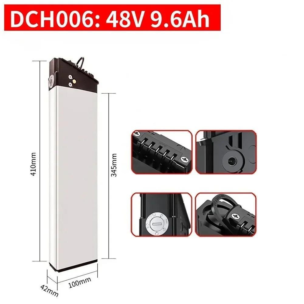 For New Engwe EP-2 Pro Engine Pro(Upgraded)&MATE X Bike:52v/48V/36V Replacement Batteries(17.5Ah-10Ah)in DCH-003,DCH-006,DCH-009