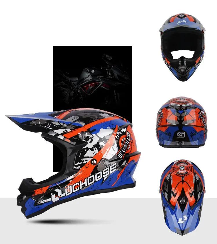 Helmets Motocross Kask Cross Downhill Soporte Casco Off Road Helmet Racing Classic Motorcycle with Goggles - Franklyn & Page Emporium
