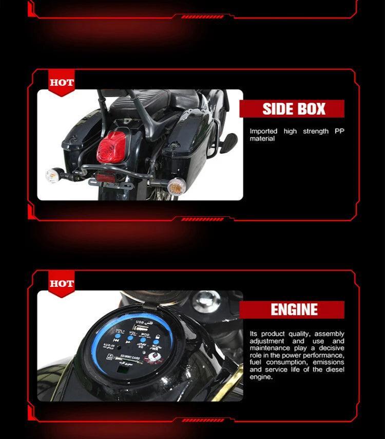 Classic style electric road bike motorbike Motorcycle 20000w - Franklyn & Page Emporium