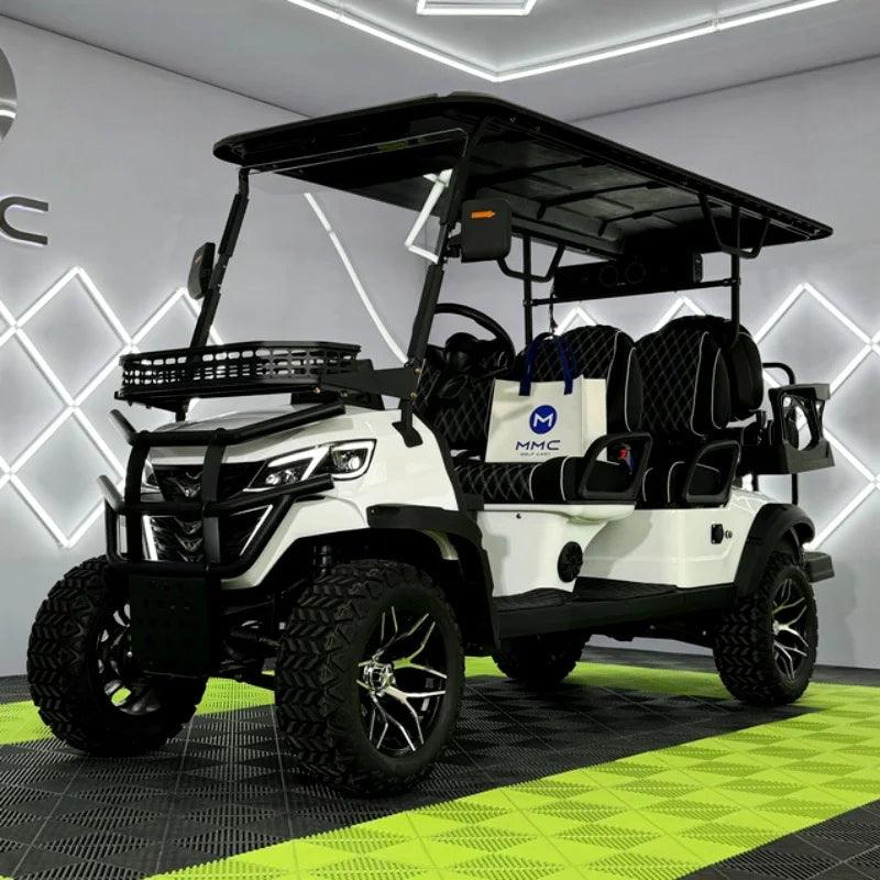 Newest Lithium Battery Golf Car 60V Adults Scooter Solar Panels Powered 4 Seater Off Road Beach Buggy Electric Golf Cart - Franklyn & Page E-Bike Emporium