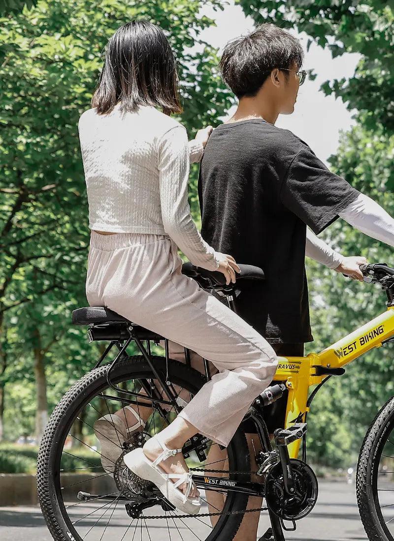 WEST BIKING Bicycle Rear Seat Soft Cushion Thickened Comfortable Cycling Back Seat Mat MTB Detachable Washable Rear Rack Cushion - Franklyn & Page Emporium