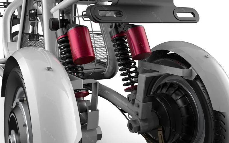 Daibot Electric Scooter Tricycle Three Wheels Electric Scooters 12'' Parent- child White/Blue/Black/Red Adult Electric Bicycle - Franklyn & Page Emporium