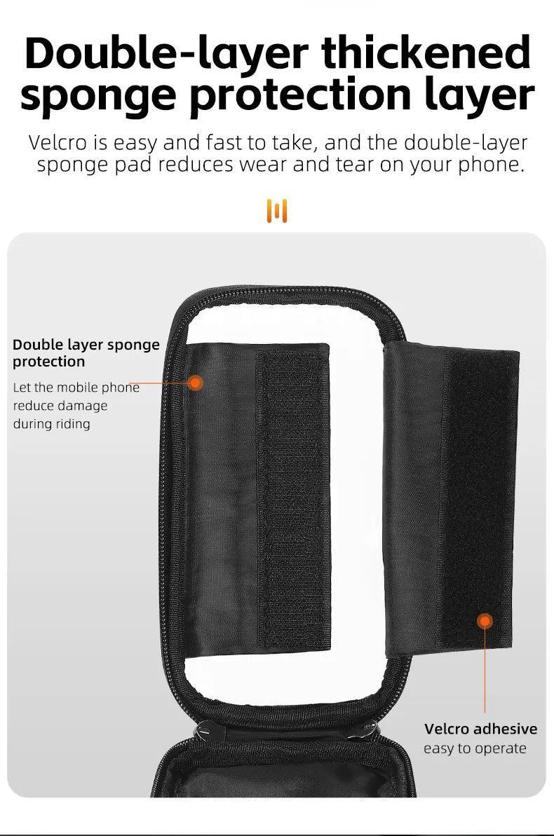 WEST BIKING Bicycle Bag Cycling Top Front Tube Frame Bag 7.0Inches Phone Case Storage Touch Screen MTB Road Bike Bag Accessories - Franklyn & Page Emporium