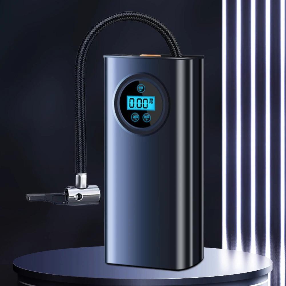 Electric Air Compressor Rechargeable High Precision Car Tyre Inflator LCD Display Portable Air Pump for Car Motorcycle Bike Ball - Franklyn & Page Emporium
