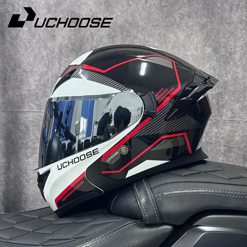 Premium DOT Approved Helmets Crash Motorbike Protective Gear Men Women Flip Up Helmet Motorcycle Visor - Franklyn & Page Emporium