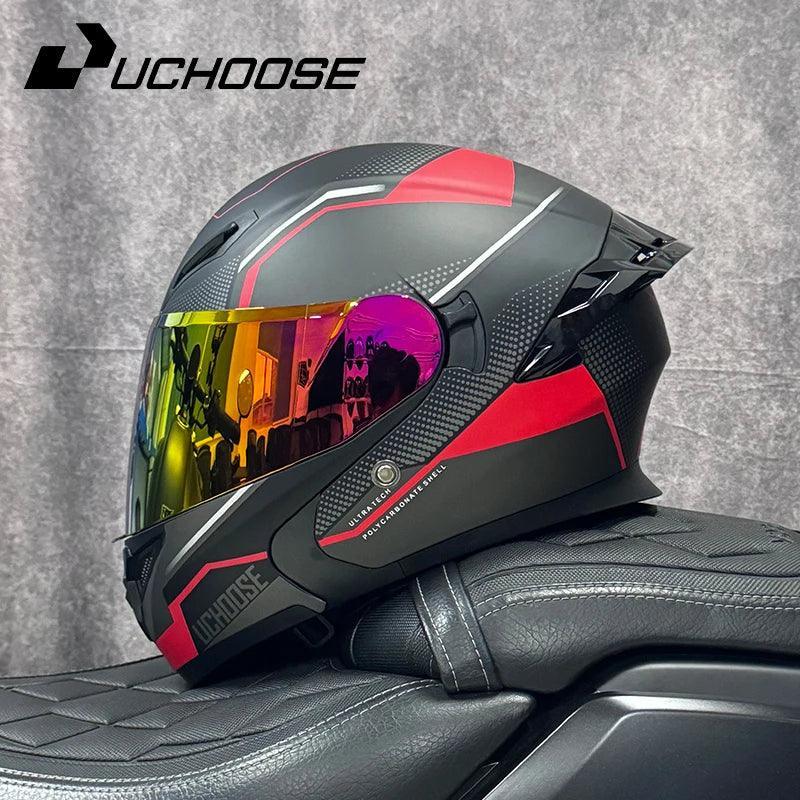 Premium DOT Approved Helmets Crash Motorbike Protective Gear Men Women Flip Up Helmet Motorcycle Visor - Franklyn & Page Emporium