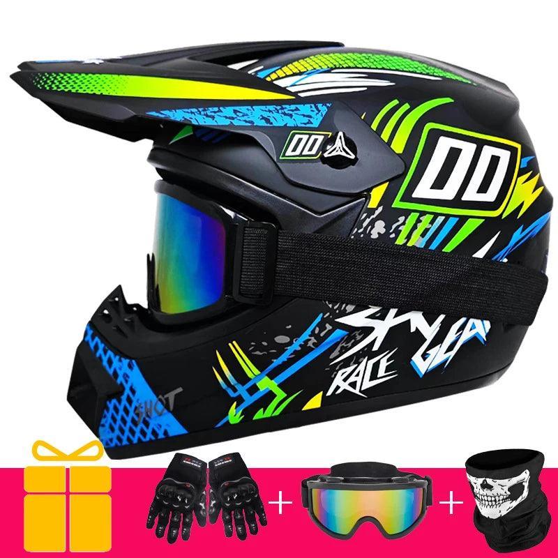 Adult & Kids Motocross Motorcycle Snowboarding Helmet Sandbox Casco Bicycle Downhill Capacete DOT - Franklyn & Page E-Bike Emporium