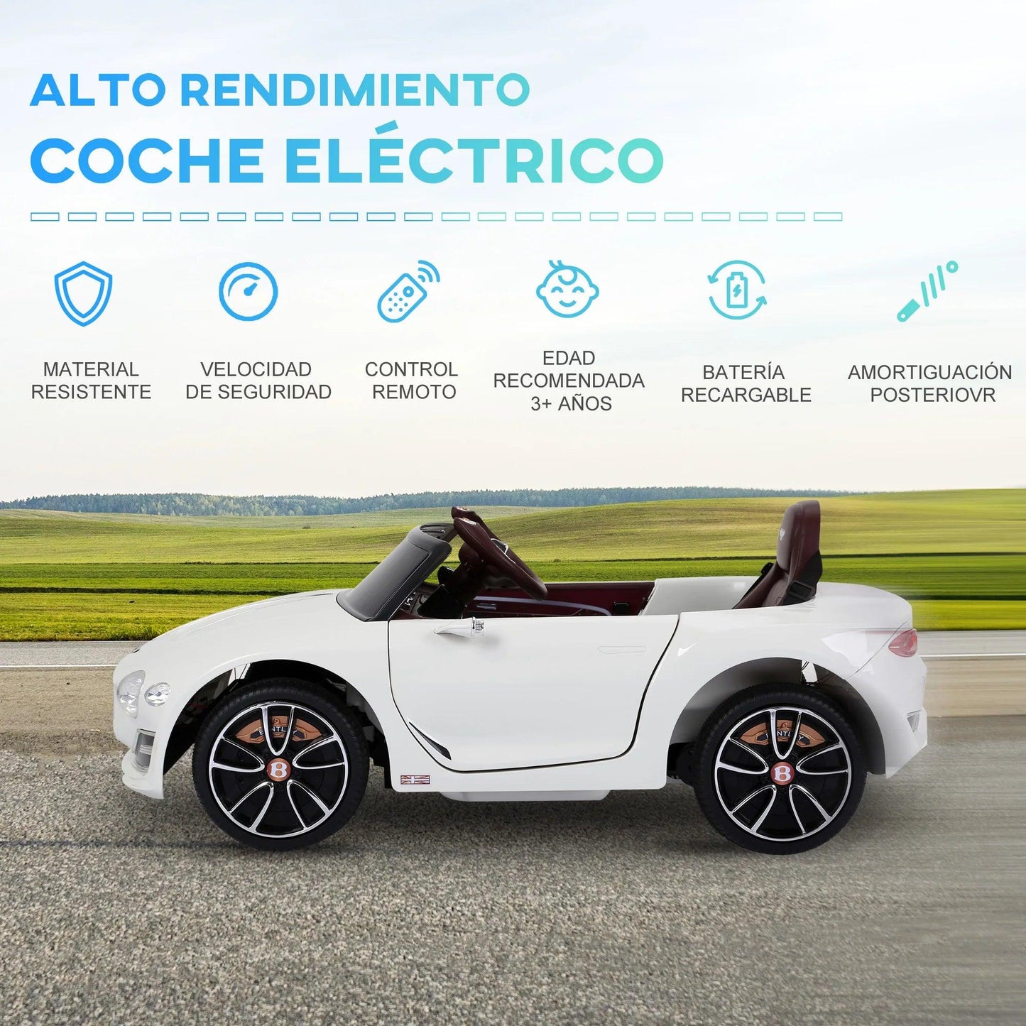 *NEW* Bentley GT Electric car for kids 12V Coche eléctrico para niños uto elettrica per bambini
