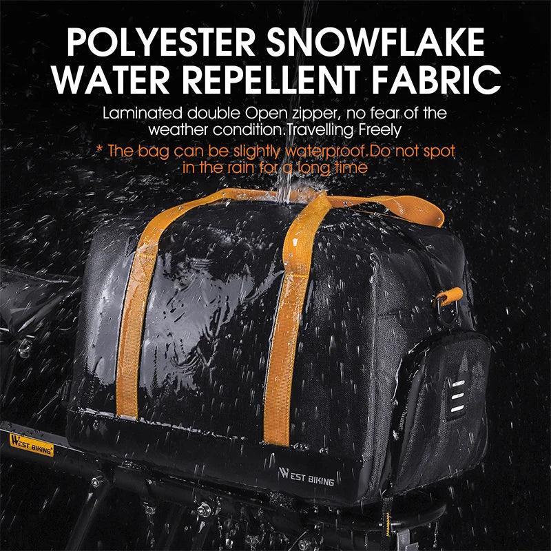 Waterproof MTB Bike Pannier Bag 8.3L Bike Trunk Bag Cycling Bicycle Rear Rack Storage Luggage Bag Shoulder Bag - Franklyn & Page Emporium