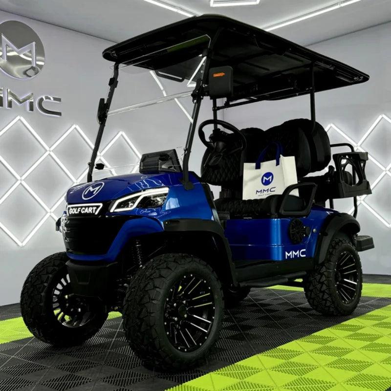 Newest Lithium Battery Golf Car 60V Adults Scooter Solar Panels Powered 4 Seater Off Road Beach Buggy Electric Golf Cart - Franklyn & Page E-Bike Emporium