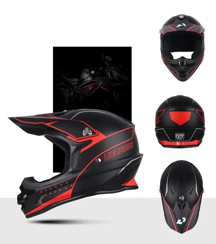 Helmets Motocross Kask Cross Downhill Soporte Casco Off Road Helmet Racing Classic Motorcycle with Goggles - Franklyn & Page Emporium