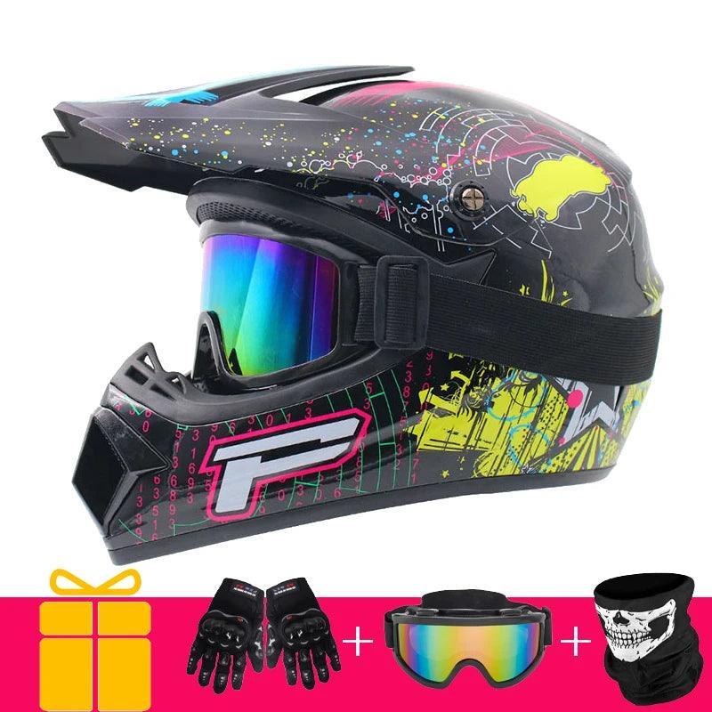 Adult & Kids Motocross Motorcycle Snowboarding Helmet Sandbox Casco Bicycle Downhill Capacete DOT - Franklyn & Page E-Bike Emporium