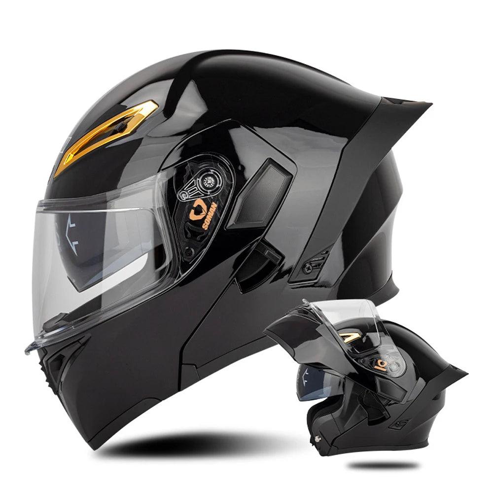 Motorcycle Helmet Double Lens Full Face Helmet Wear-Resistant Head Protection Anti-Slip Motocross Kask Breathable Casco Capacete - Franklyn & Page Emporium