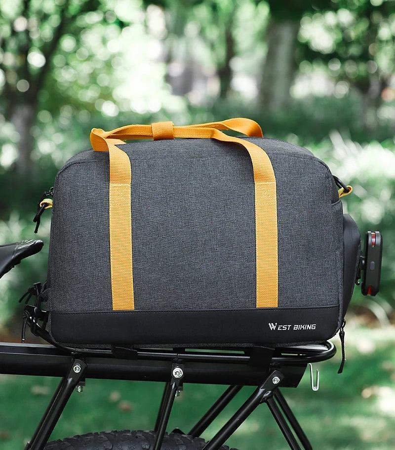 Waterproof MTB Bike Pannier Bag 8.3L Bike Trunk Bag Cycling Bicycle Rear Rack Storage Luggage Bag Shoulder Bag - Franklyn & Page Emporium