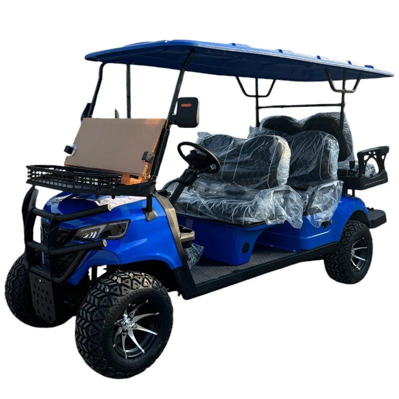 Newest Lithium Battery Golf Car 60V Adults Scooter Solar Panels Powered 4 Seater Off Road Beach Buggy Electric Golf Cart - Franklyn & Page E-Bike Emporium