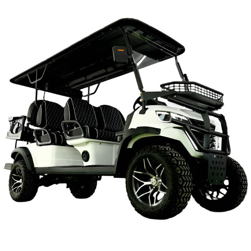 Newest Lithium Battery Golf Car 60V Adults Scooter Solar Panels Powered 4 Seater Off Road Beach Buggy Electric Golf Cart - Franklyn & Page E-Bike Emporium