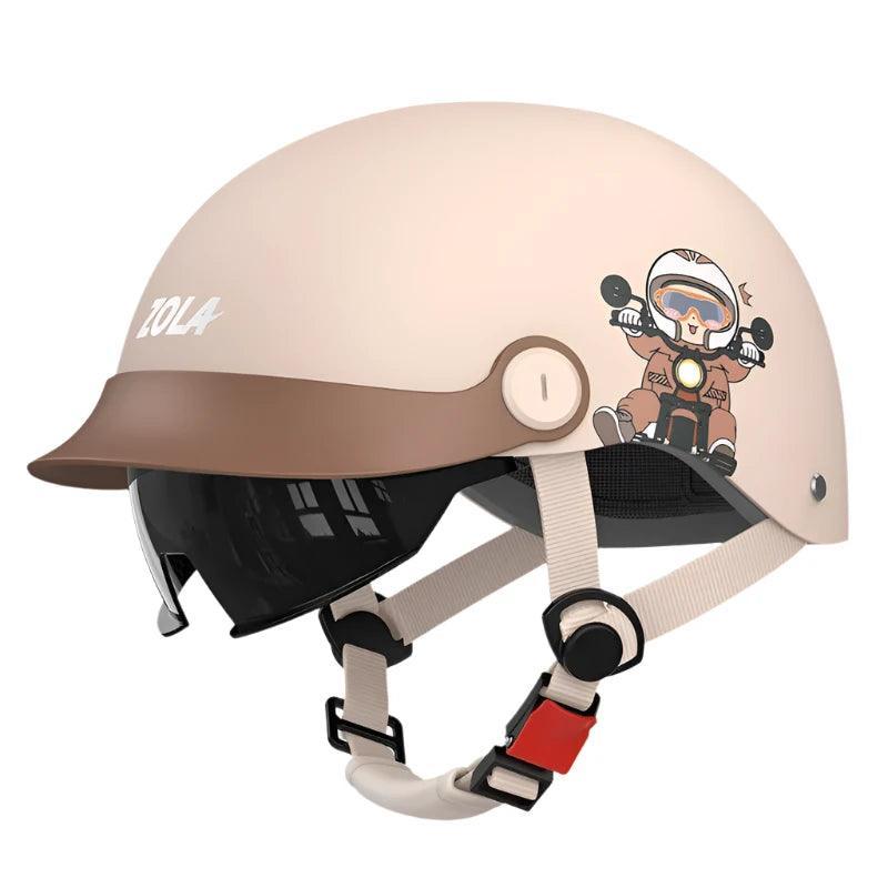 Outdoor Electric Vehicle Duck Tongue Helmet Adult Summer Safety Helmet Motorcycle Sun Protection Lightweight Half Helmet - Franklyn & Page Emporium