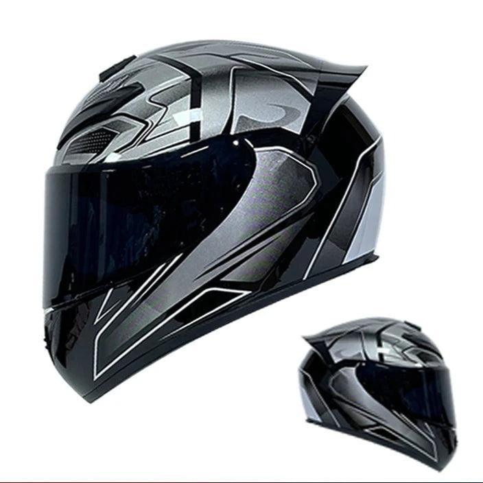 Motorcycle helmet male large tail retro cruise motorcycle helmet motorcycle helmet full coverage to keep warm. - Franklyn & Page Emporium