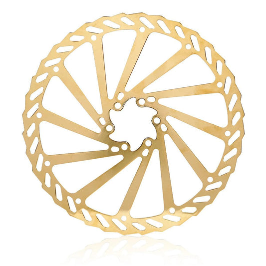 SUNTNUR Tainless Steel Gold Bicycle Brake Rotor 203 MM/180 MM/160 MM 1 Piece