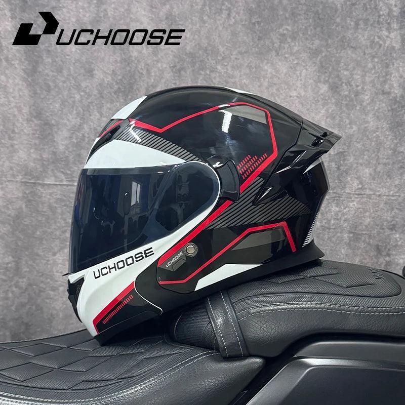 Premium DOT Approved Helmets Crash Motorbike Protective Gear Men Women Flip Up Helmet Motorcycle Visor - Franklyn & Page Emporium