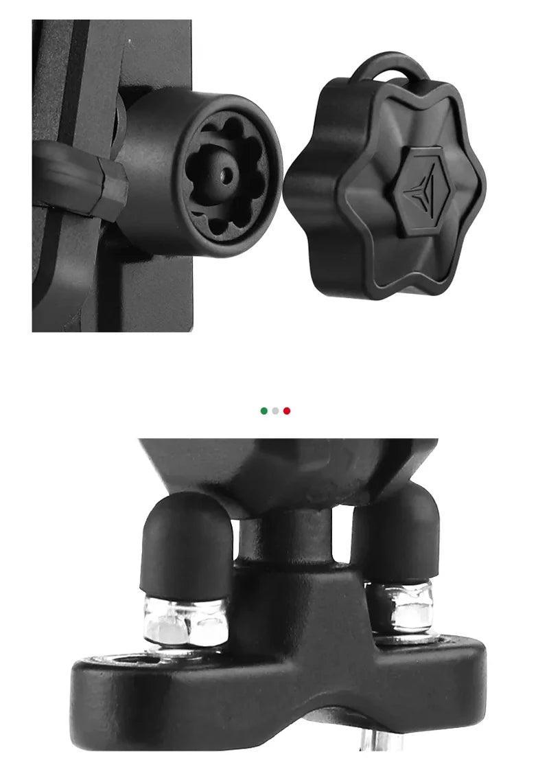 Bike Wireless Charging Phone Holder Cradle 3.0 Quick Charger GPS Moto Support Cellphone Handlebar Mount for 4-7 inch Phone - Franklyn & Page Emporium