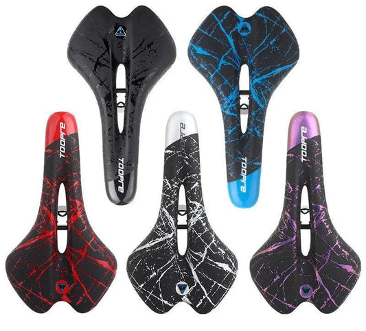 Bicycle Saddle MTB Mountain Road Bike Seat PU Leather Gel Filled Cycling Cushion Comfortable Shockproof Bicycle Saddle - Franklyn & Page Emporium