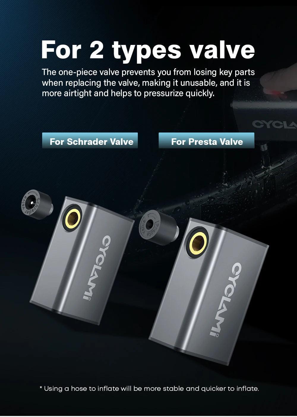 Mini Electric Air Pump Portable tire Cordless FV AV Inflator - Franklyn & Page Emporium