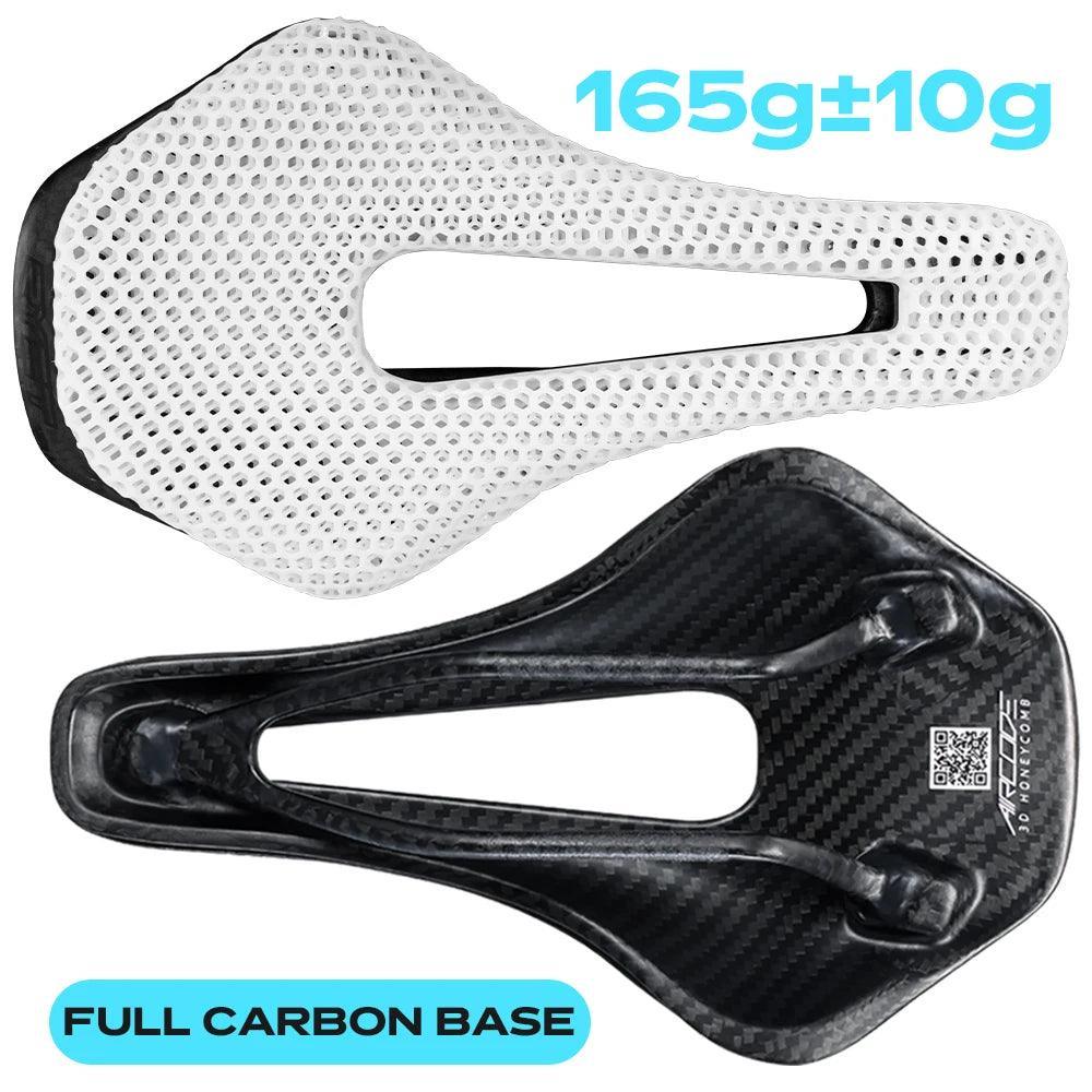 RYET 3D Printed Carbon Bike Saddle For MTB Road Bike Cycling Seat Bicycle Ultralight Saddle Full Carbon Cushion Cycling Parts - Franklyn & Page Emporium