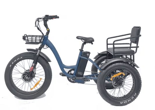 E Trike 48v E-Bike 3 Wheel Front Drive Electric Trike Fat Tire 750w Electric Delivery Bike 3 Wheel Electric Cargo Bike (40kmph)
