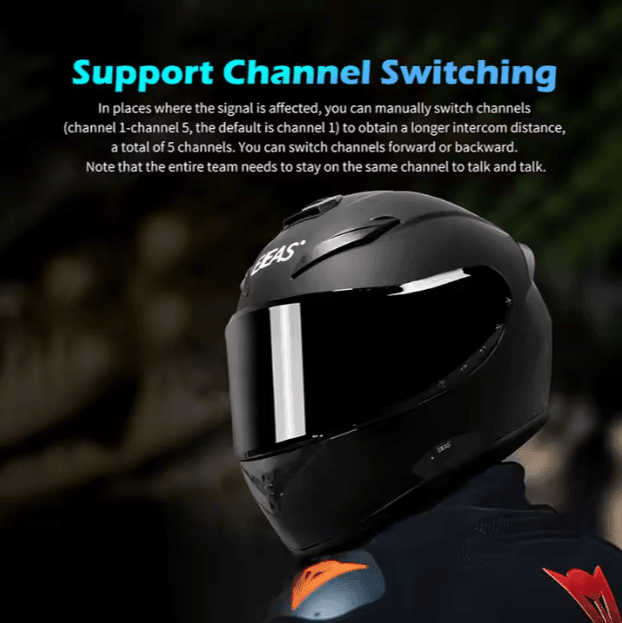 EJEAS AIH2 smart off-road casco built-in bluetooth headset universal Full Face Helmet wireless Motorcycle Bluetooth Helmet