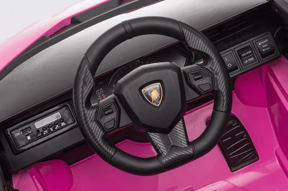 Premium Lamborghini Aventador Ride-On Toy Car for Kids 4x4 with +Remote Control +Storage