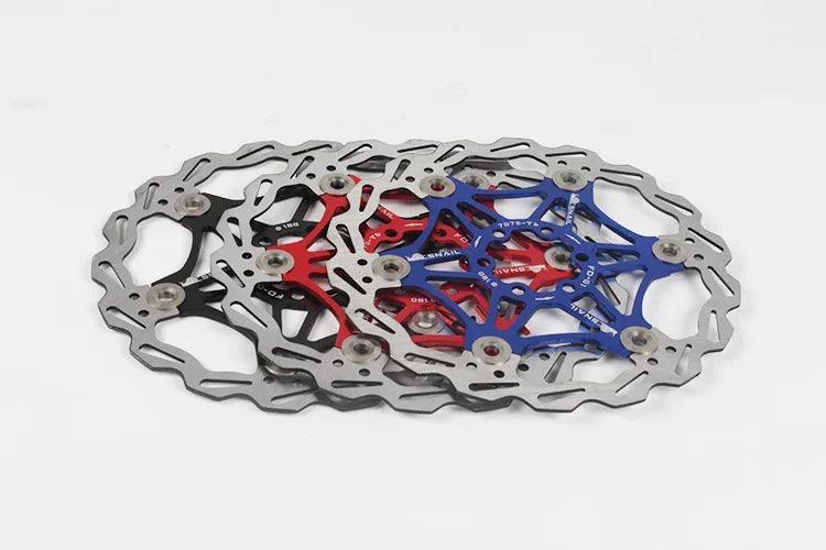 Snail Floating Disc Mountain Bike Cooling Floating Disc Ultra-light Six Pin Disc Brake Disc 160 180 203mm Accessories