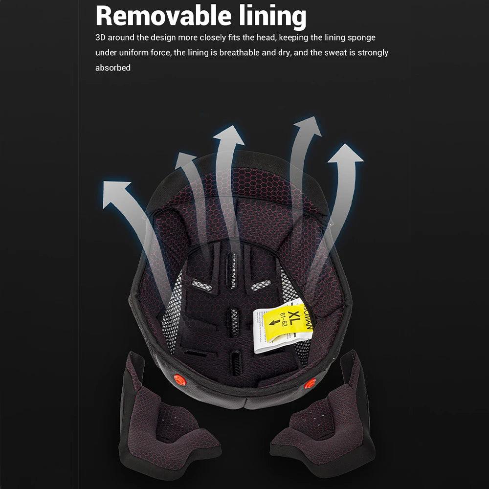 Motorcycle Helmet Double Lens Full Face Helmet Wear-Resistant Head Protection Anti-Slip Motocross Kask Breathable Casco Capacete - Franklyn & Page Emporium