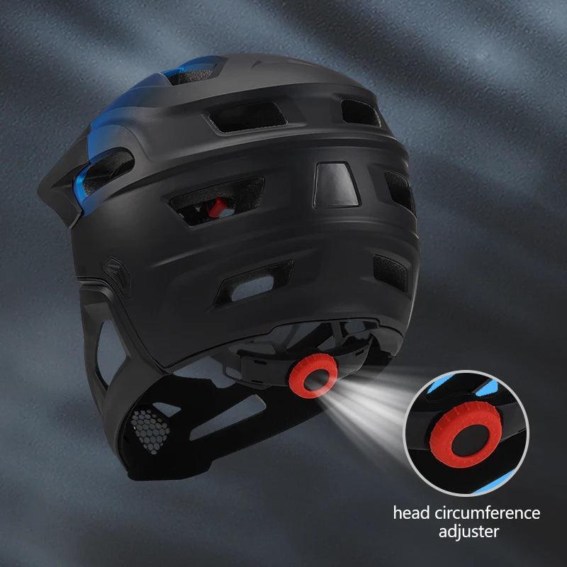 Bicycle Bike Helmet Full Face Detachable One-piece - Franklyn & Page Emporium