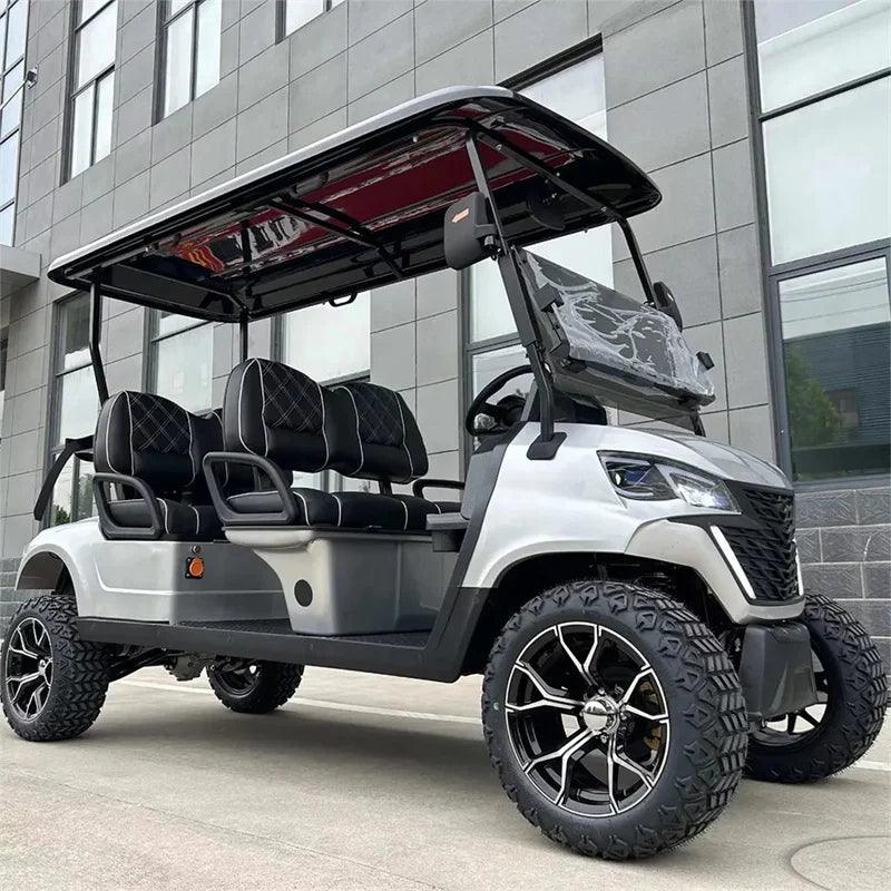 Newest Lithium Battery Golf Car 60V Adults Scooter Solar Panels Powered 4 Seater Off Road Beach Buggy Electric Golf Cart - Franklyn & Page E-Bike Emporium