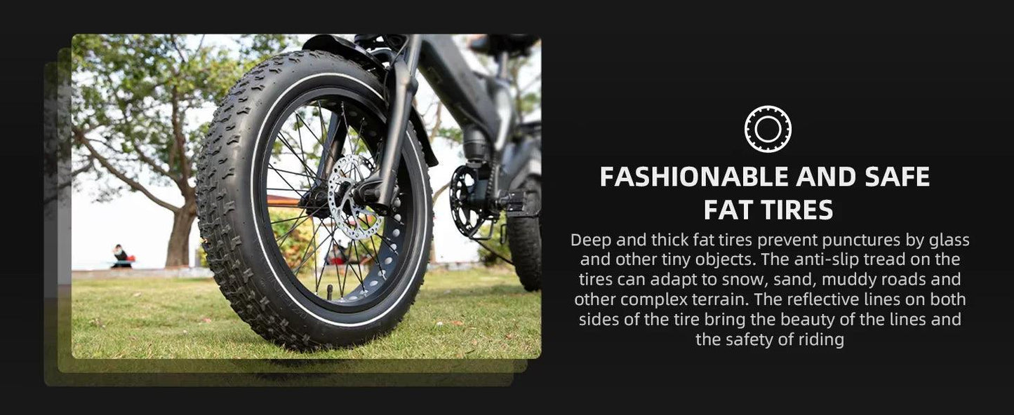 NEW 20 inch 48V 1000W 25AH mountain city adult electric bicycle folding electric fat tire dirt bike electric bicycle ebike