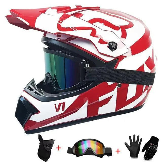 Motorcycle helmet Adult & kids off-road helmet dirt bike downhill AM DH cross Red bull helmet capacete motocross casco Professional DOT - Franklyn & Page Emporium