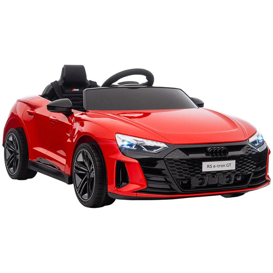 HOMCOM electric car for Kids + 3 years AUDI RS e-tron GT 103x58x41 cm red - Franklyn & Page Emporium