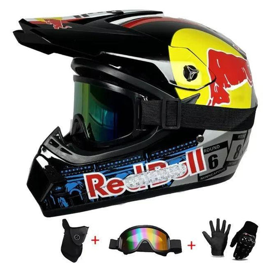 Motorcycle helmet Adult & kids off-road helmet dirt bike downhill AM DH cross Red bull helmet capacete motocross casco Professional DOT - Franklyn & Page Emporium