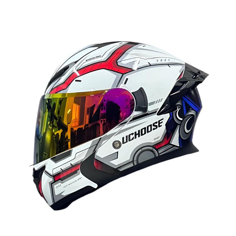 Premium DOT Approved Helmets Crash Motorbike Protective Gear Men Women Flip Up Helmet Motorcycle Visor - Franklyn & Page Emporium