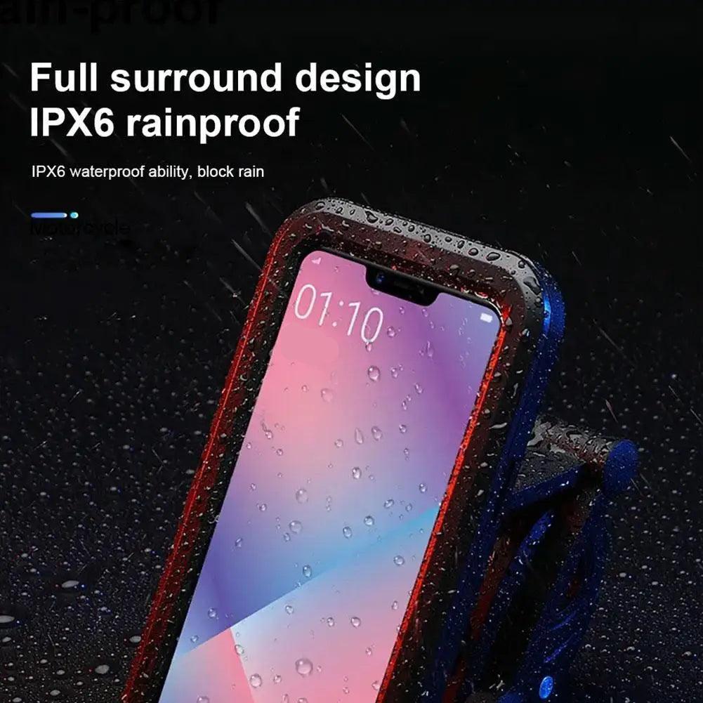 Motorcycle Bike Mobile Phone Holder Support Waterproof Universal Bicycle GPS 360° Swivel Adjustable Motorcycle Cellphone Holder - Franklyn & Page Emporium