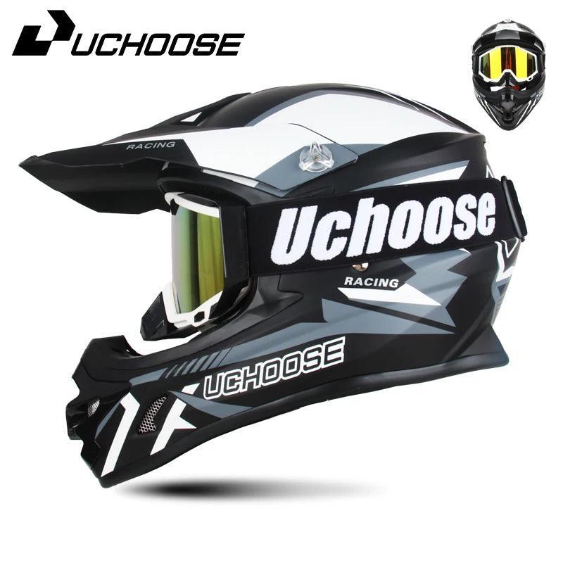 Helmets Motocross Kask Cross Downhill Soporte Casco Off Road Helmet Racing Classic Motorcycle with Goggles - Franklyn & Page Emporium