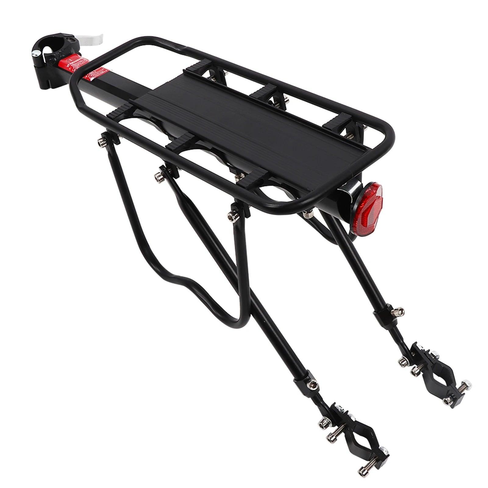 Bike Rack Aluminium Alloy Black Bicycle Luggage Rack Bike Rear Carrier Shelf Cycling Equipment Accessory - Franklyn & Page Emporium