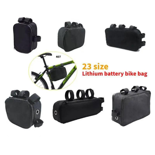 Bicycle Bike Tube Frame Pack Bag Case Battery li-ion Tool Box Storage MTB Ebike Hanging bike saddle bag - Franklyn & Page E-Bike Emporium